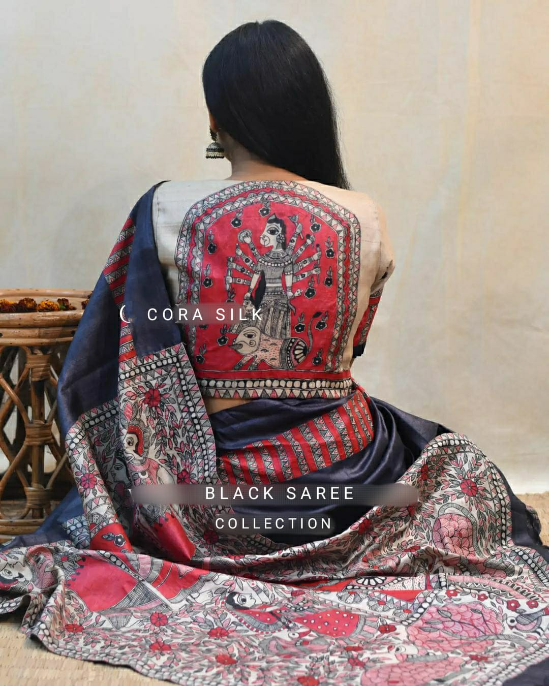 Party Wear Kalamkari Satin Silk Saree Anant Tex Exports Private Limited