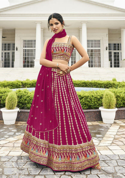 DESIGNER FANCY WEDDING PARTY WEAR BLACK BOLLYWOOD LEHENGA CHOLI IN GEORGETTE SM RIMZIM 136 A,B,C Anant Tex Exports Private Limited