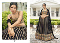 DESIGNER FANCY WEDDING PARTY WEAR BLACK BOLLYWOOD LEHENGA CHOLI IN GEORGETTE SM RIMZIM 136 A,B,C Anant Tex Exports Private Limited
