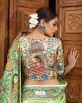 Party Wear Kalamkari Digital Print Saree Anant Tex Exports Private Limited