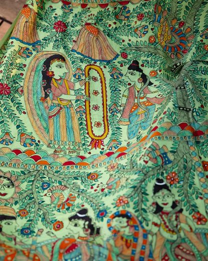 Party Wear Kalamkari Digital Print Saree Anant Tex Exports Private Limited