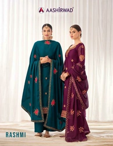 Aashirwad Rashmi 8358 To 8363 Series Anant Tex Exports Private Limited