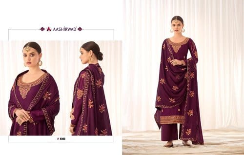 Aashirwad Rashmi 8358 To 8363 Series Anant Tex Exports Private Limited