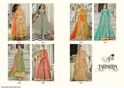 Vouch Tamanna 1001-1007 Series Salwar Kameez With Heavy Look and Beautifull Embroidered Designer Full Stitched Suite 