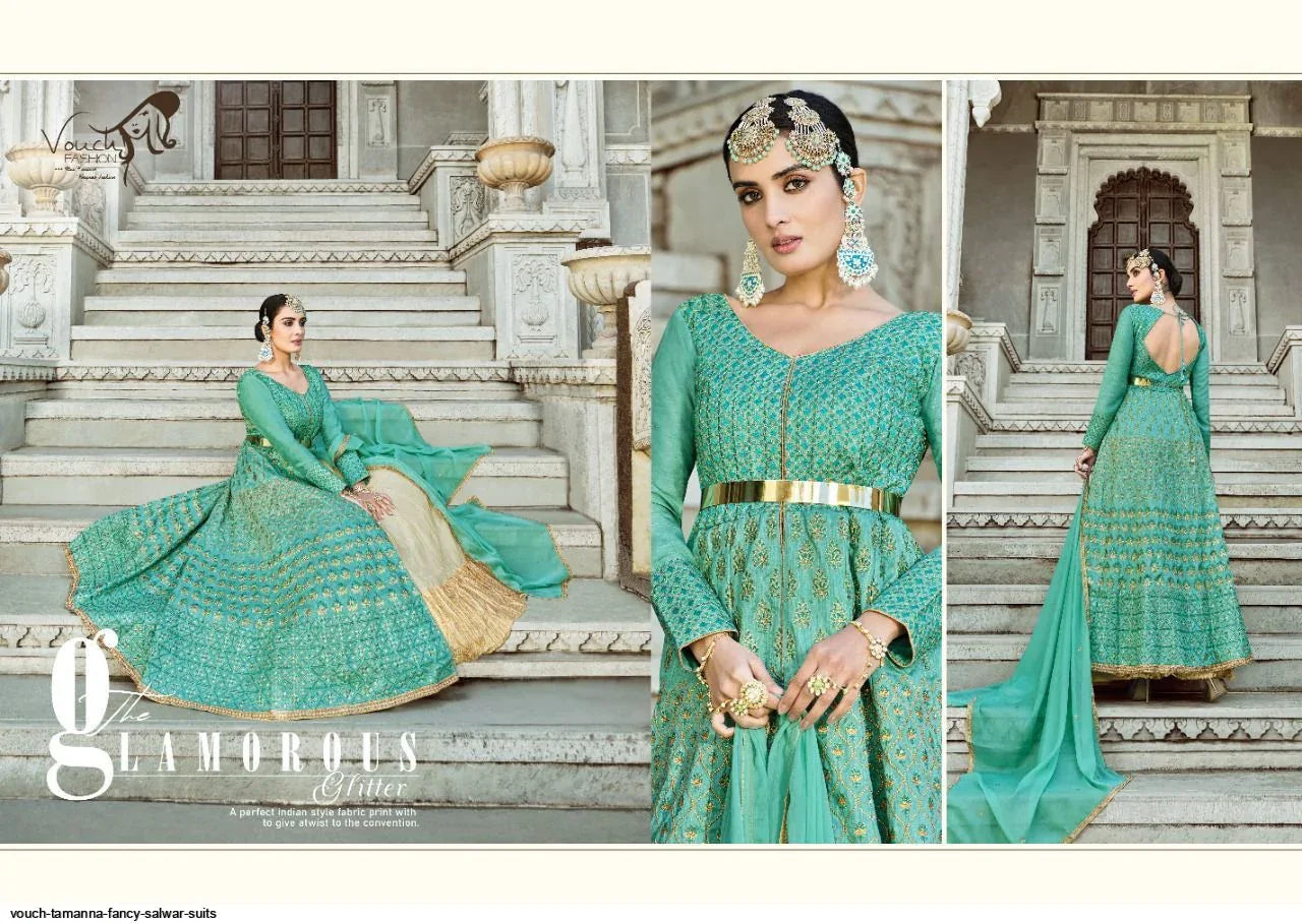 Vouch Tamanna 1001-1007 Series Salwar Kameez With Heavy Look and Beautifull Embroidered Designer Full Stitched Suite 