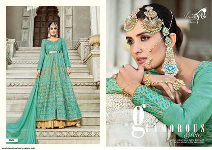 Vouch Tamanna 1001-1007 Series Salwar Kameez With Heavy Look and Beautifull Embroidered Designer Full Stitched Suite 