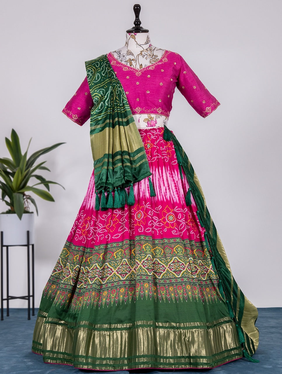 Navratri Pure Gaji Silk Lehenga Anant Tex Exports Private Limited