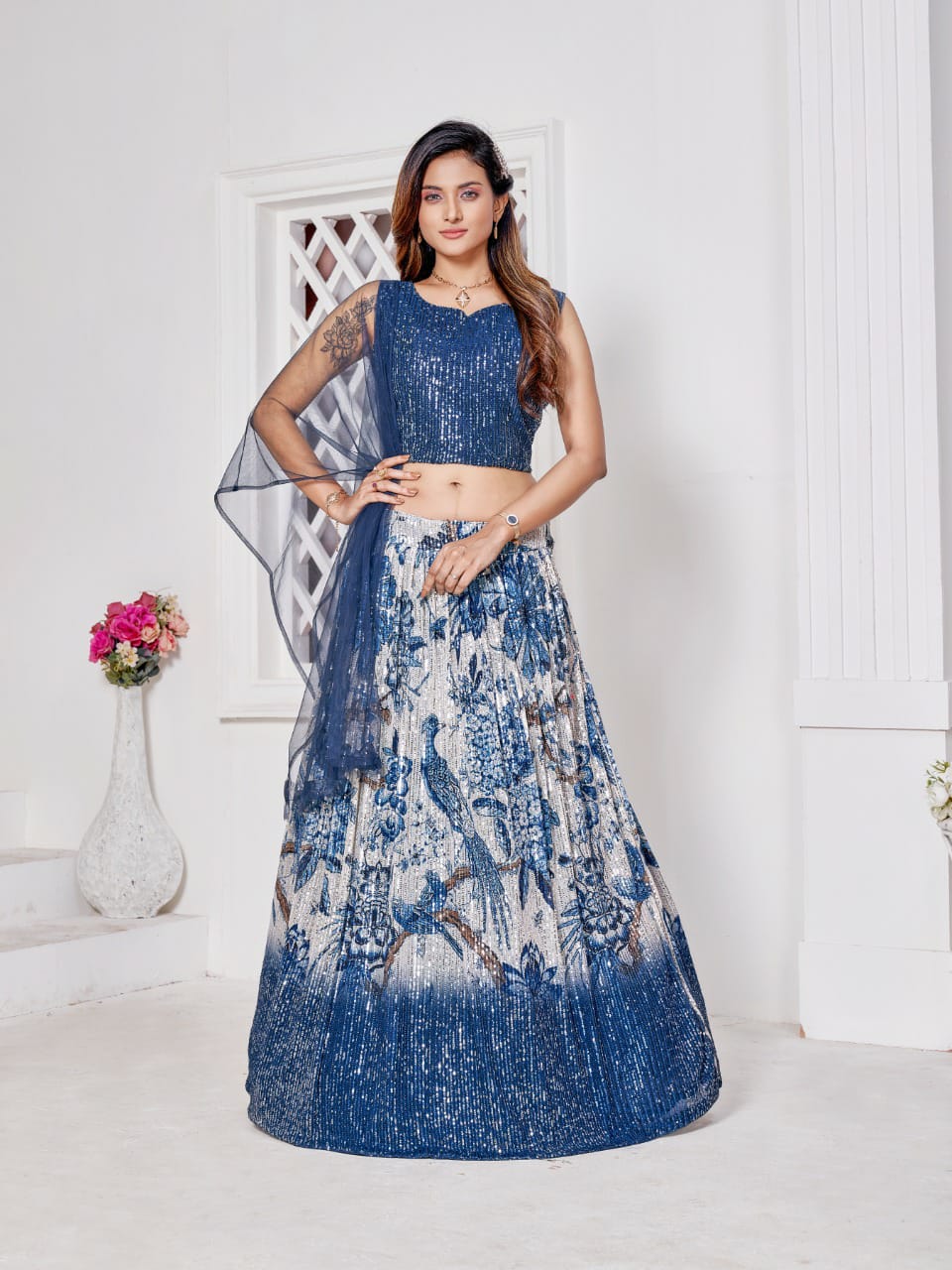 Wedding Exclusive Newly Crop Top Lehenga Anant Tex Exports Private Limited