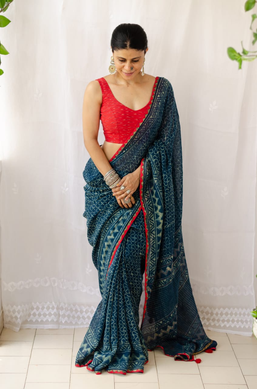 Party Wear Kota Doriya Saree Anant Tex Exports Private Limited