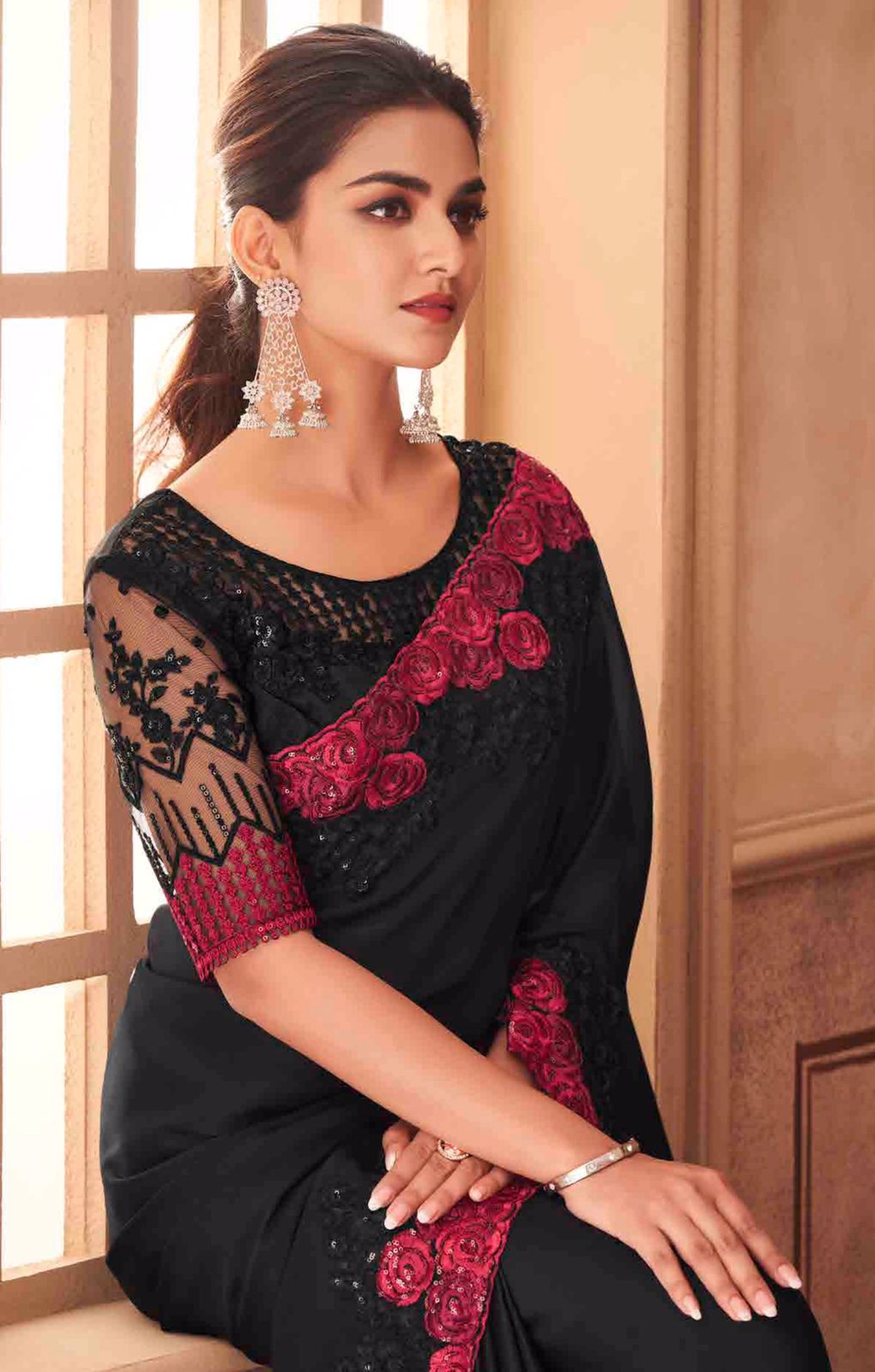 Sandal wood silk Designer Wedding Fancy Sarees Designer 27-35 Anant Tex Exports Private Limited