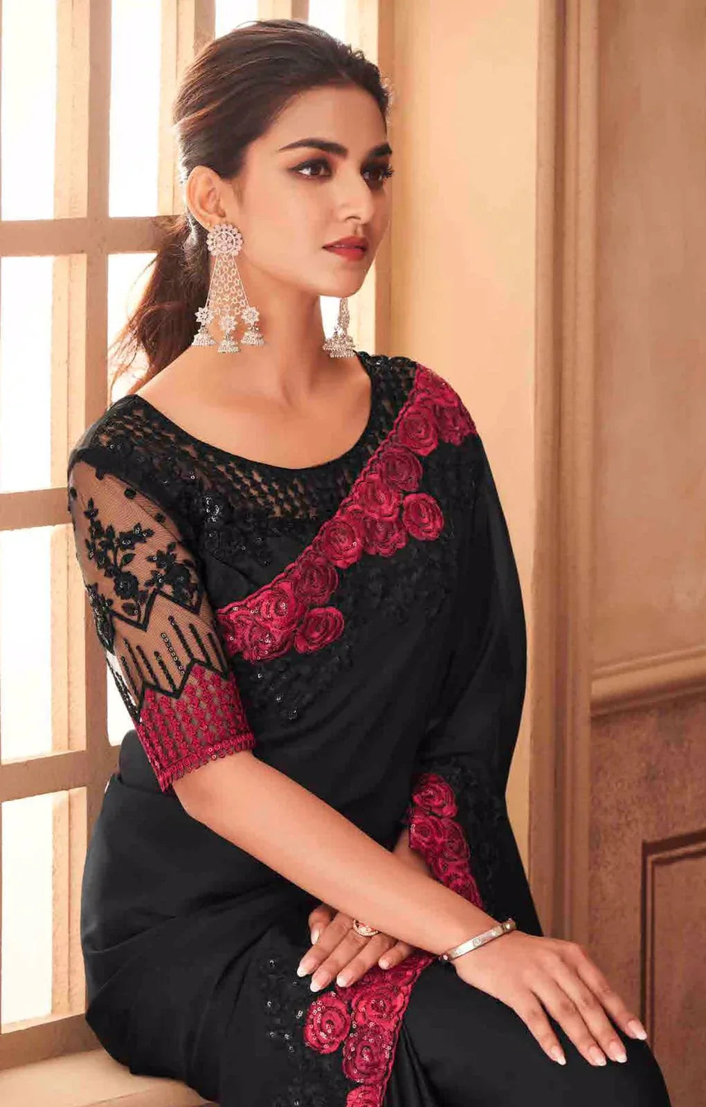 Sandal wood silk Designer Wedding Fancy Sarees Designer 27-35 Anant Tex Exports Private Limited