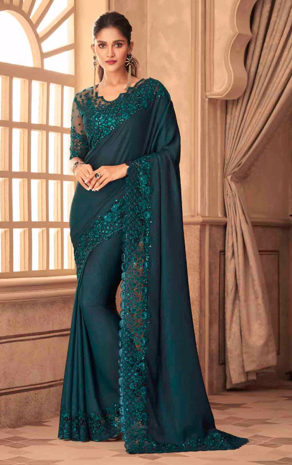 Sandal wood silk Designer Wedding Fancy Sarees Designer 27-35 Anant Tex Exports Private Limited