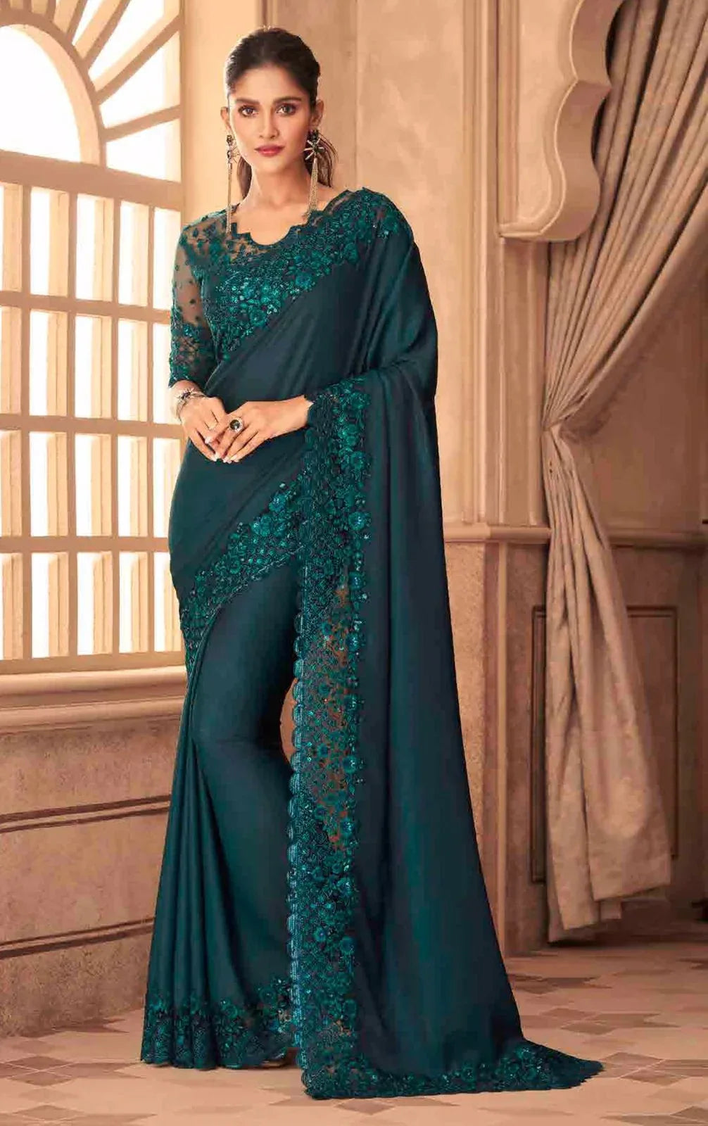 Sandal wood silk Designer Wedding Fancy Sarees Designer 27-35 Anant Tex Exports Private Limited