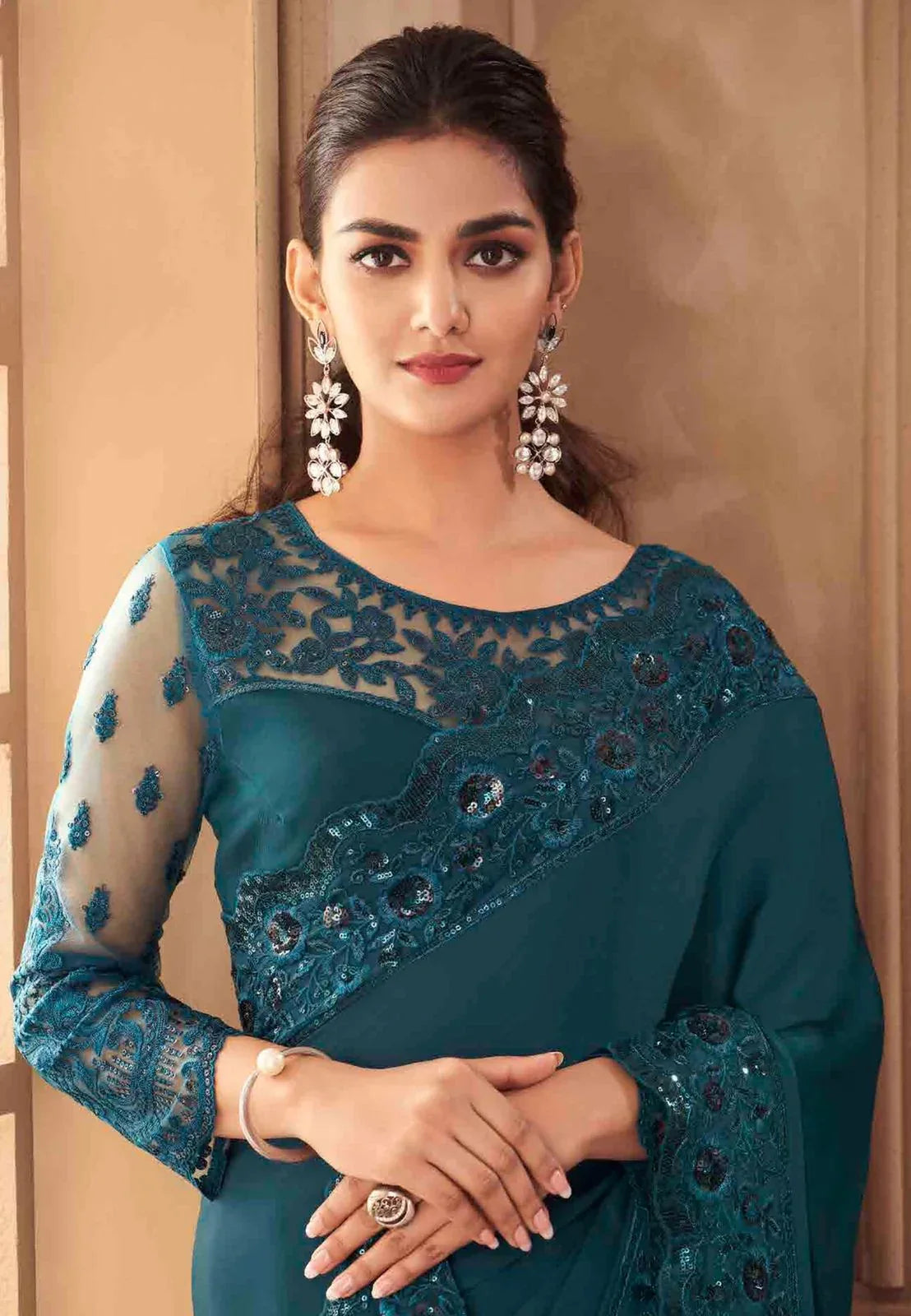 Sandal wood silk Designer Wedding Fancy Sarees Designer 27-35 Anant Tex Exports Private Limited