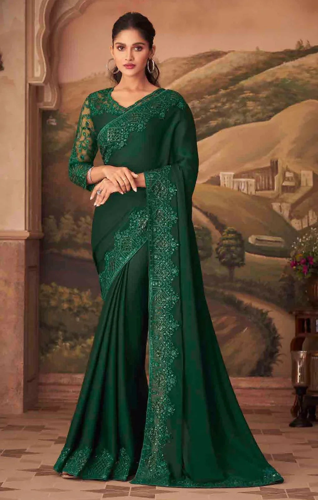 Sandal wood silk Designer Wedding Fancy Sarees Designer 27-35 Anant Tex Exports Private Limited