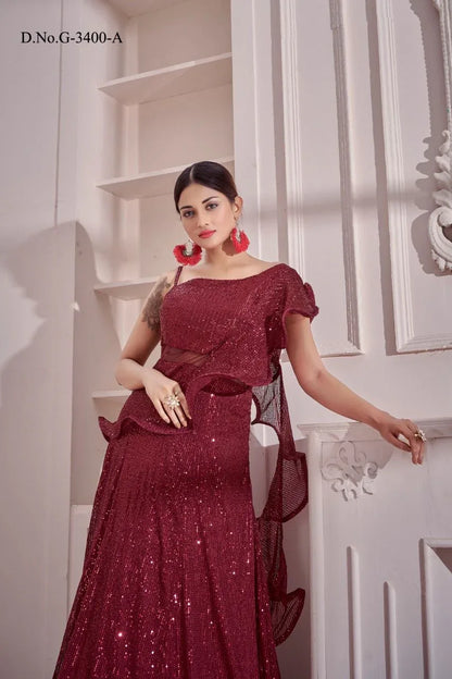 Party Wear Gown Anant Tex Exports Private Limited