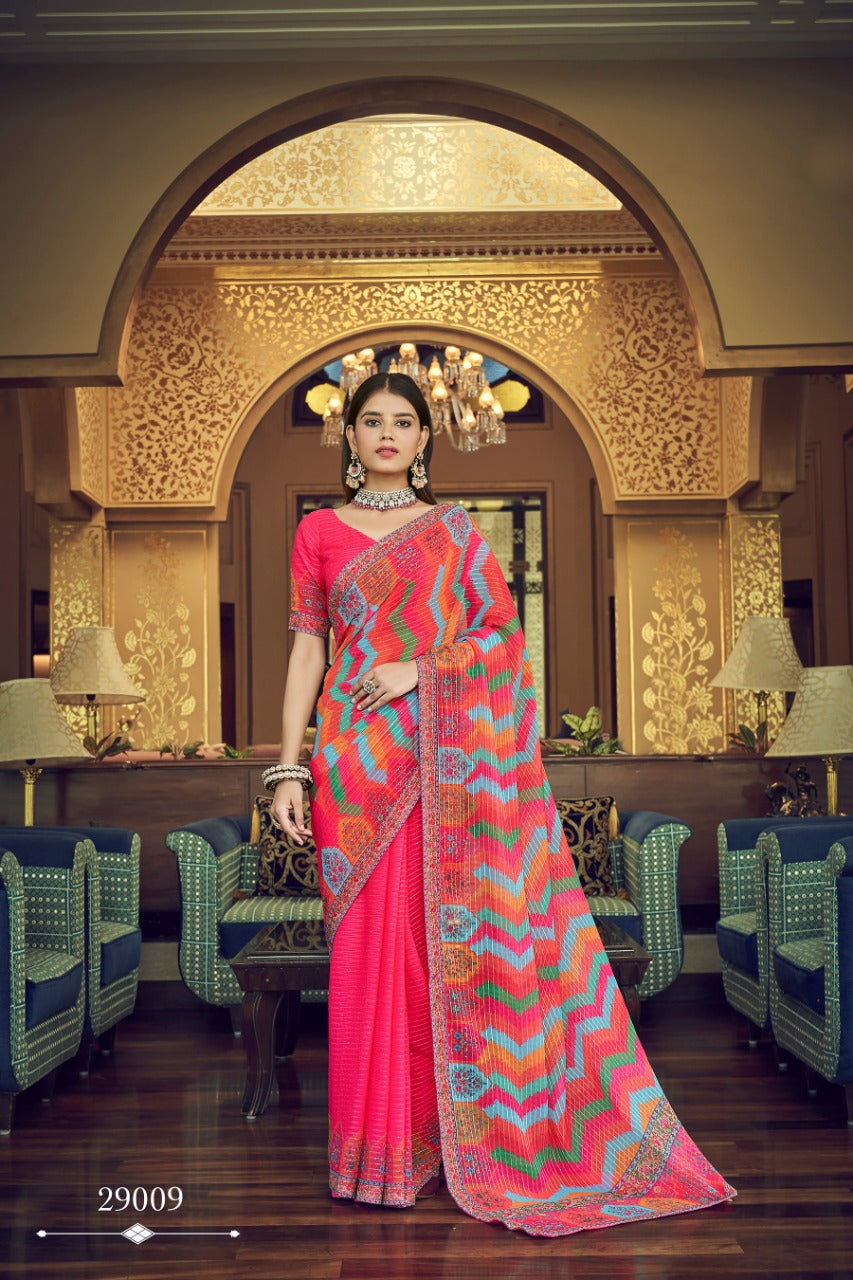 IMPERIAL VOL-7 BY ARYA DESIGNS GEORGETTE UNSTICHED SAREES Anant Tex Exports Private Limited