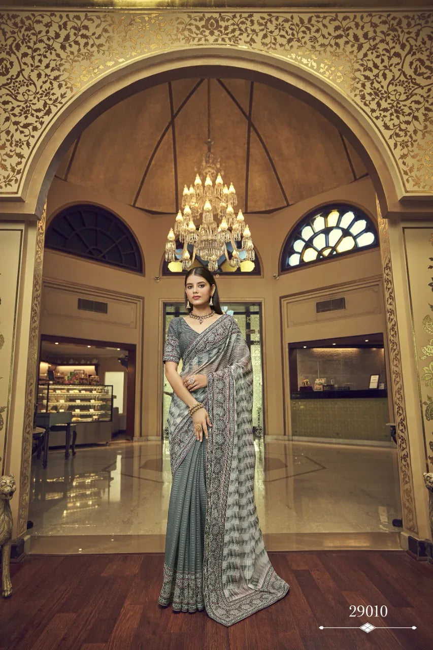 IMPERIAL VOL-7 BY ARYA DESIGNS GEORGETTE UNSTICHED SAREES Anant Tex Exports Private Limited