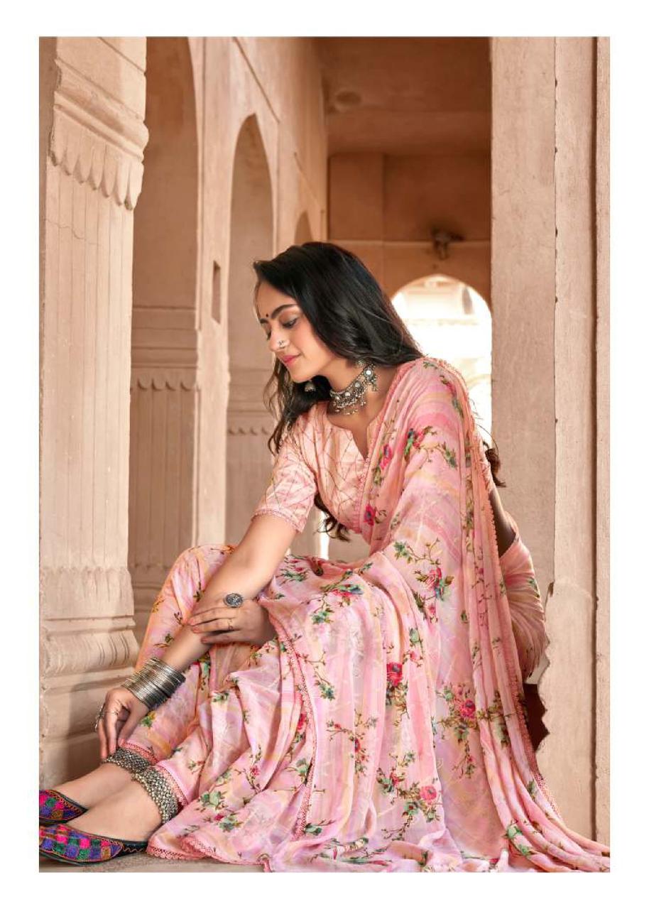 Pure Georgette Saree LT Shraddha Anant Tex Exports Private Limited