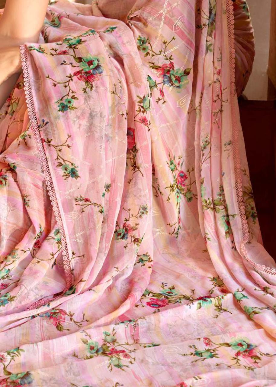 Pure Georgette Saree LT Shraddha Anant Tex Exports Private Limited