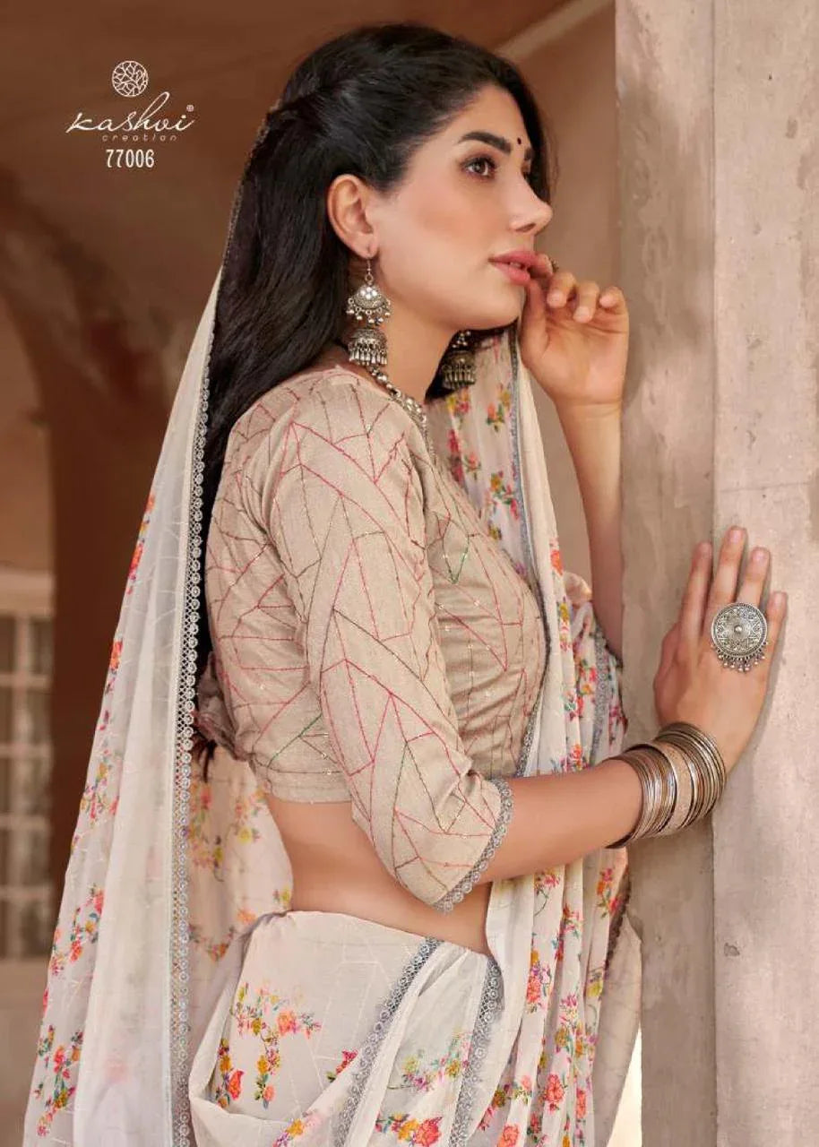 Pure Georgette Saree LT Shraddha Anant Tex Exports Private Limited