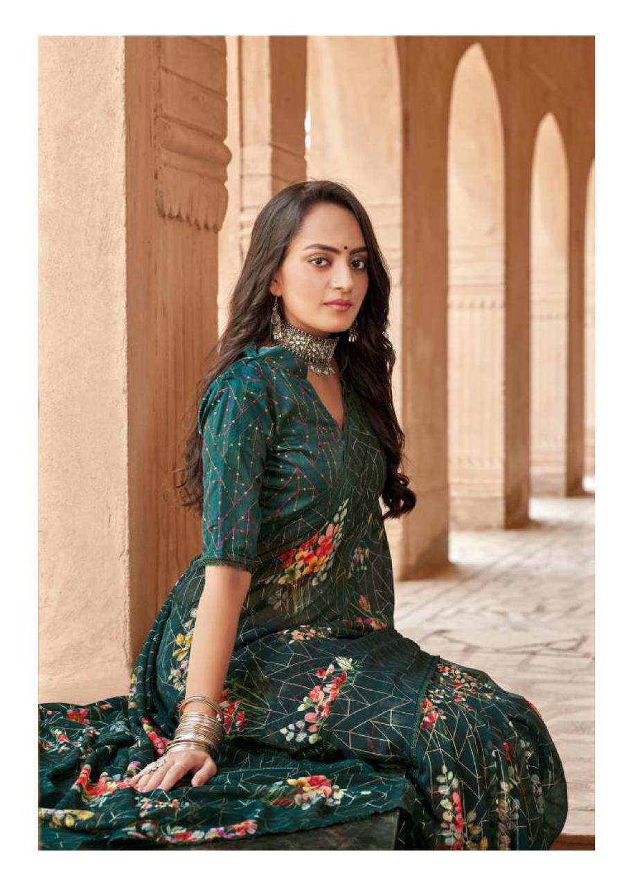 Pure Georgette Saree LT Shraddha Anant Tex Exports Private Limited