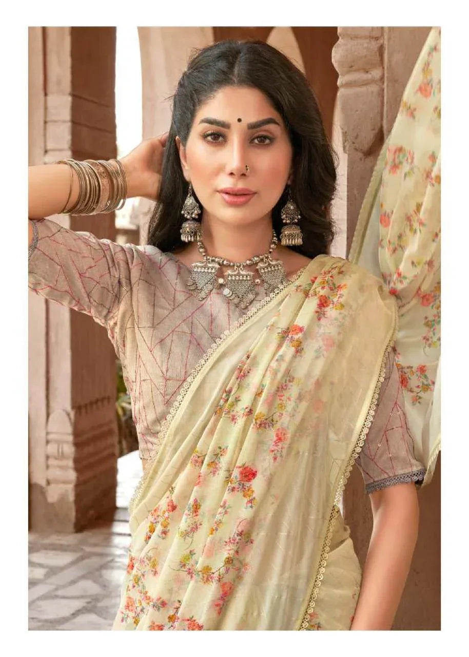 Pure Georgette Saree LT Shraddha Anant Tex Exports Private Limited