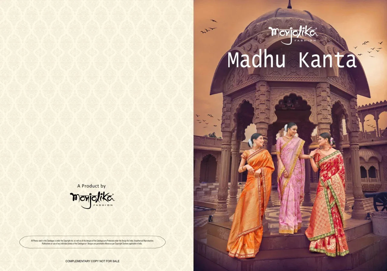 MONJOLIKA MADHU KANTA BANARASI SILK SAREE Anant Tex Exports Private Limited