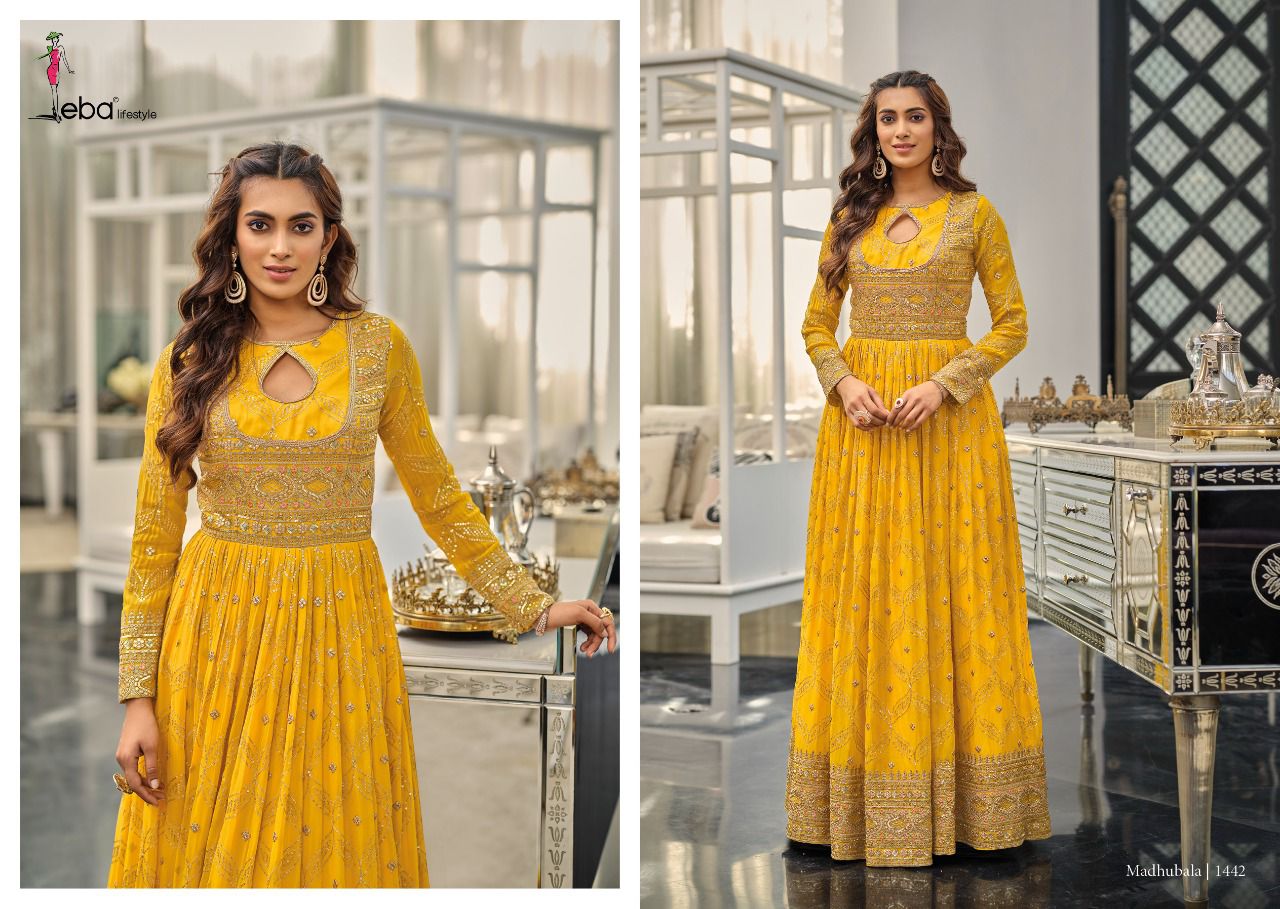 Eba Madhubala Georgette Designer Wear Salwar Kameez Anant Tex Exports Private Limited