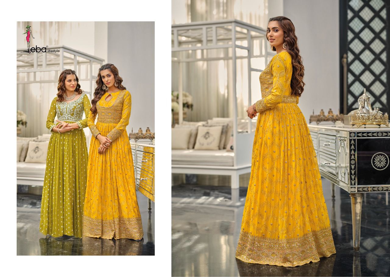 Eba Madhubala Georgette Designer Wear Salwar Kameez Anant Tex Exports Private Limited