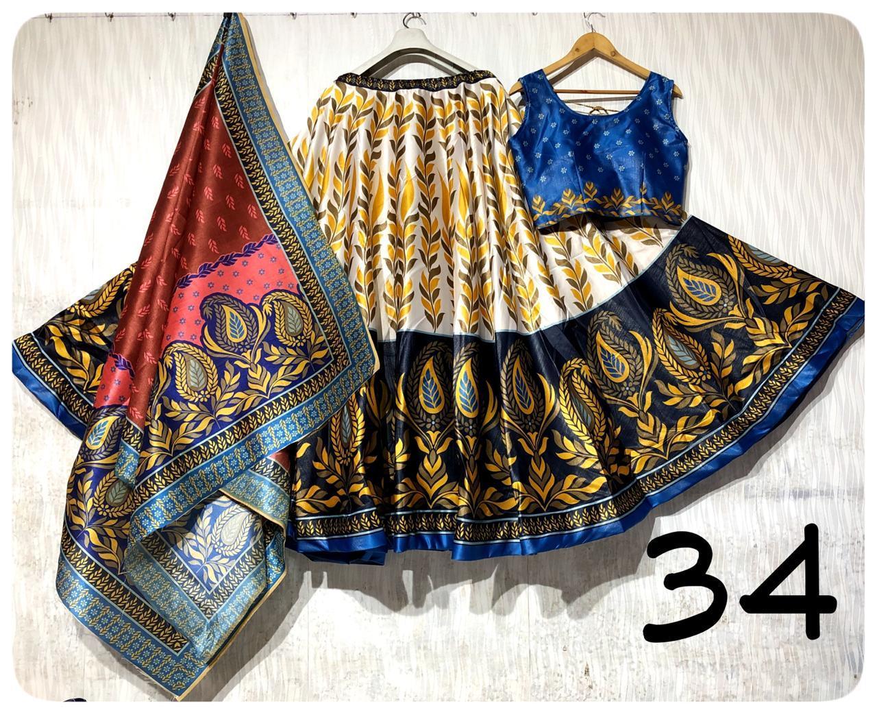Party Wear Navratri Digital Print Lehenga Choli Anant Tex Exports Private Limited
