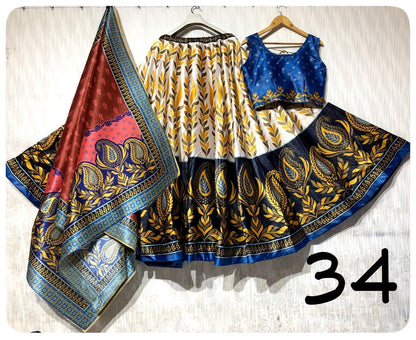 Party Wear Navratri Digital Print Lehenga Choli Anant Tex Exports Private Limited