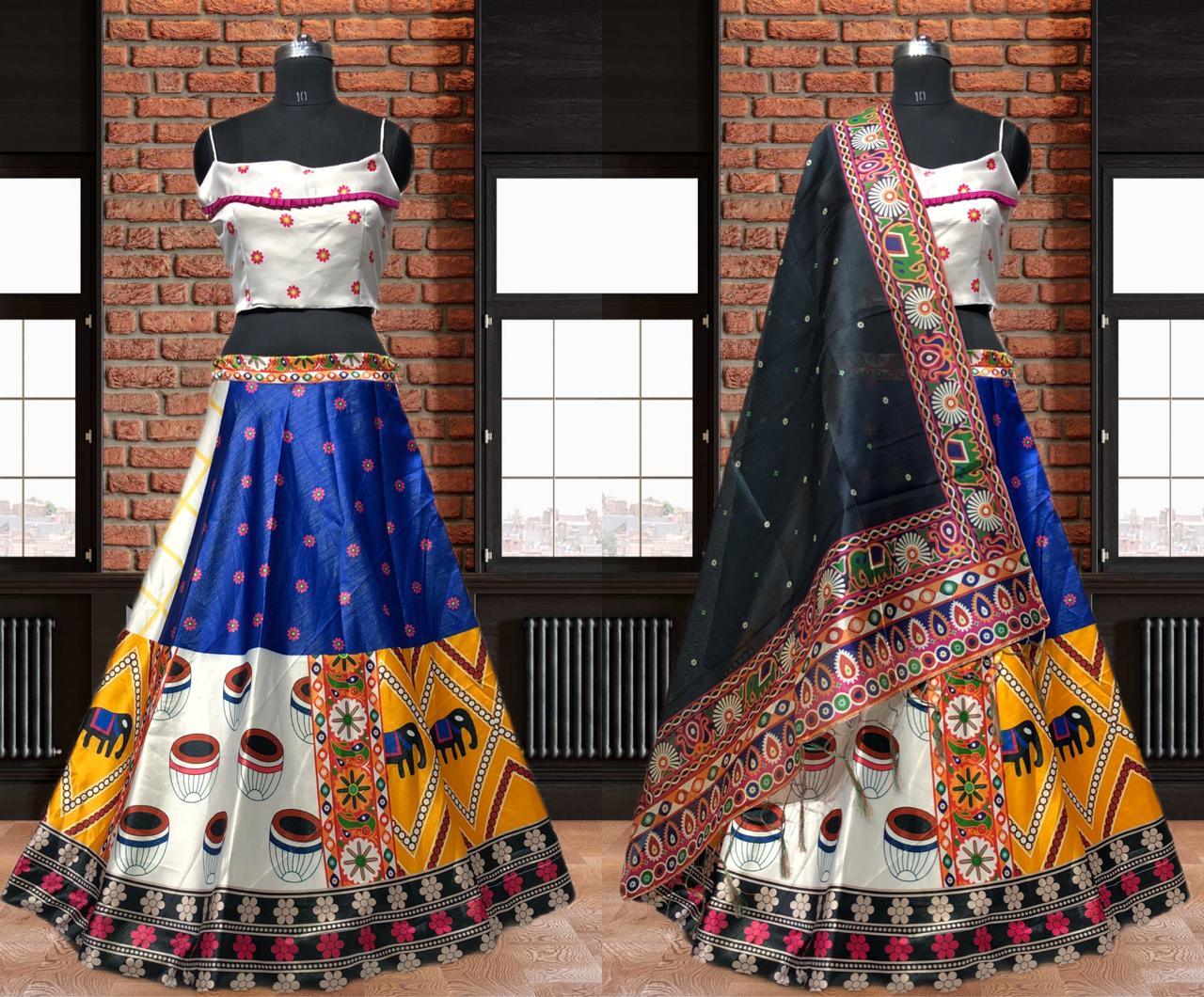 Party Wear Navratri Digital Print Lehenga Choli Anant Tex Exports Private Limited