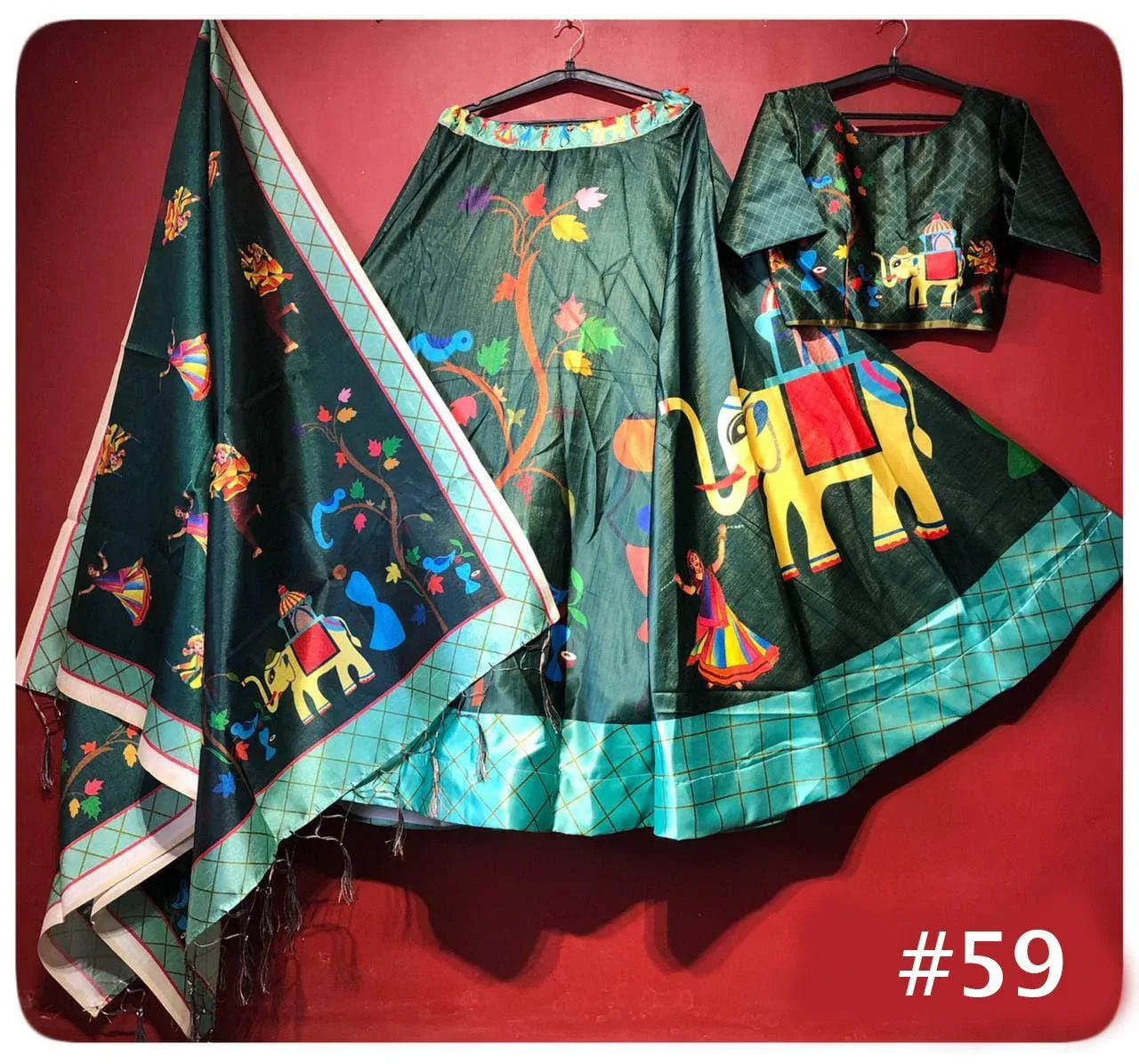 Party Wear Navratri Digital Print Lehenga Choli Anant Tex Exports Private Limited