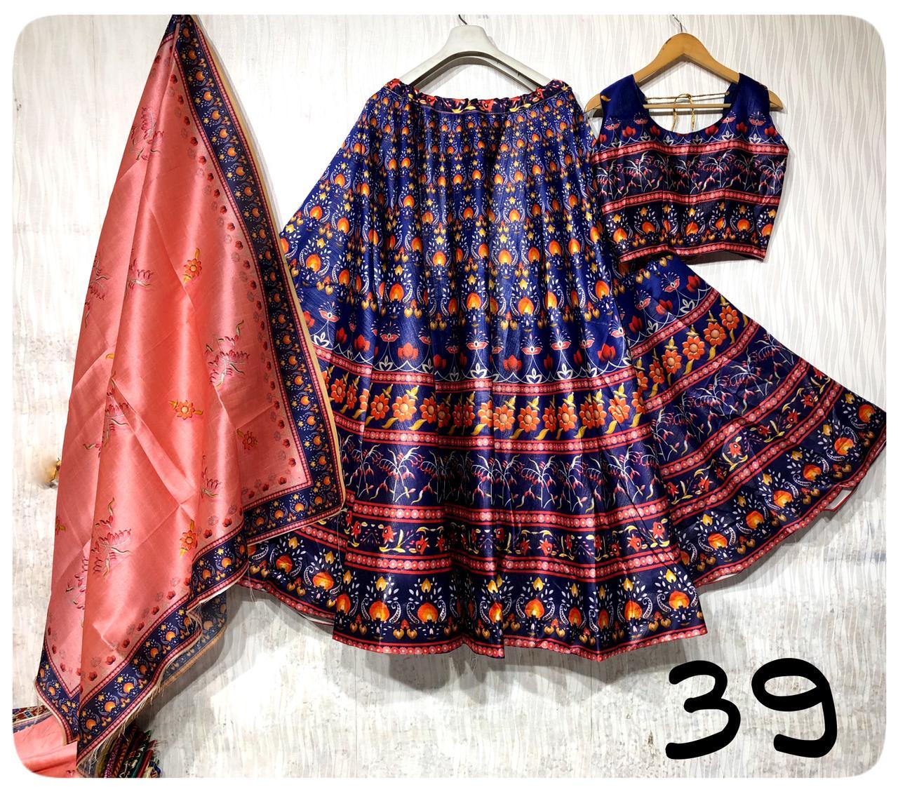 Party Wear Navratri Digital Print Lehenga Choli Anant Tex Exports Private Limited
