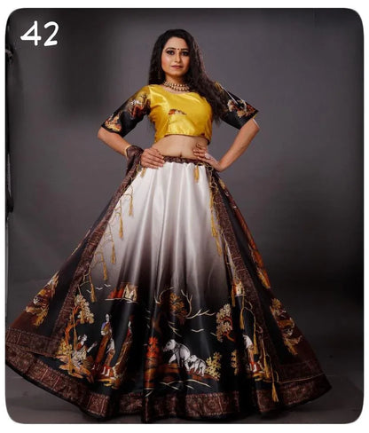 Party Wear Navratri Digital Print Lehenga Choli Anant Tex Exports Private Limited