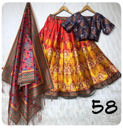 Party Wear Navratri Digital Print Lehenga Choli Anant Tex Exports Private Limited