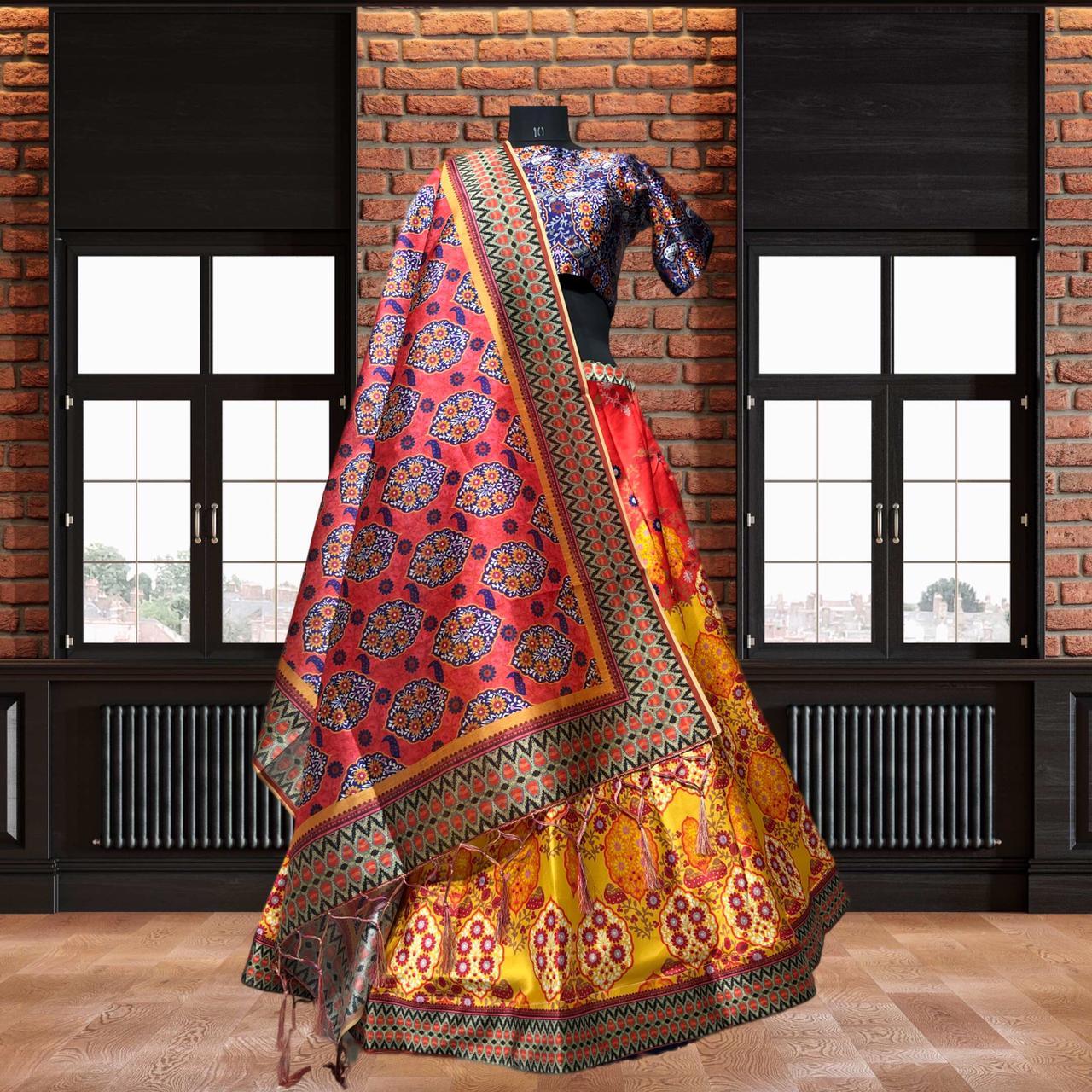 Party Wear Navratri Digital Print Lehenga Choli Anant Tex Exports Private Limited