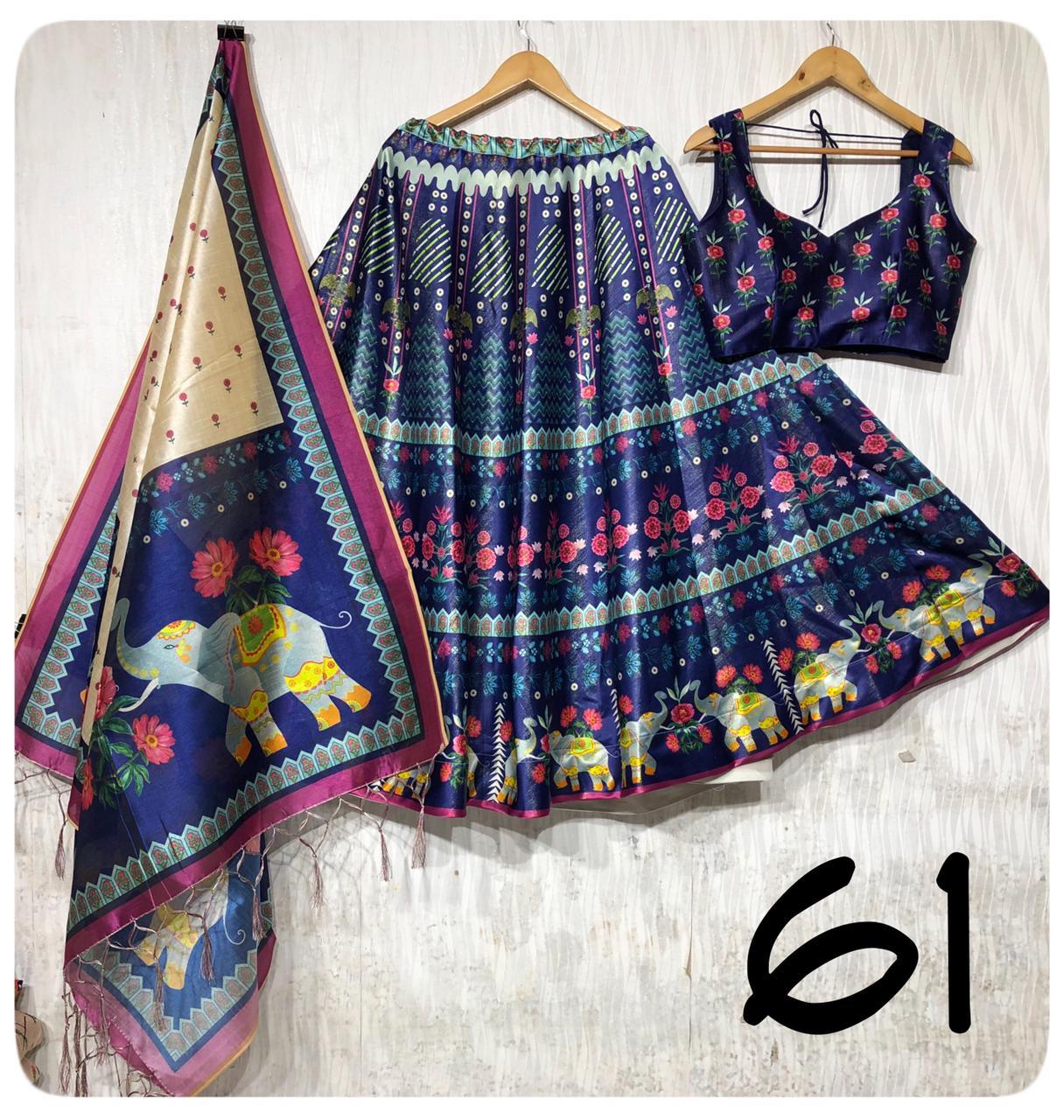 Party Wear Navratri Digital Print Lehenga Choli Anant Tex Exports Private Limited