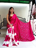 Beautiful Partywear Sibori Digital Print Saree Anant Tex Exports Private Limited