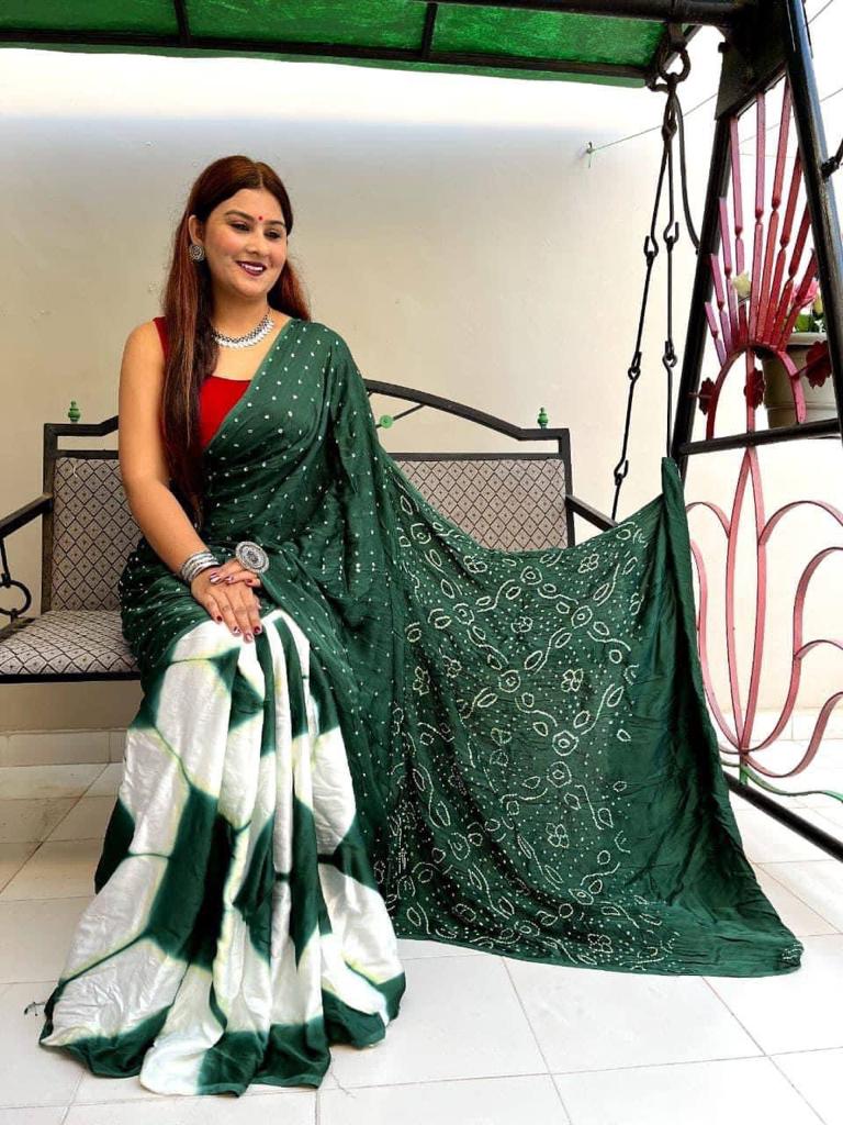 Beautiful Partywear Sibori Digital Print Saree Anant Tex Exports Private Limited