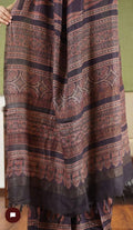 Beautiful Ajrakh Digital Print Saress Anant Tex Exports Private Limited