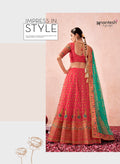 DESIGNER WEDDING BRIDAL PARTY WEAR LEHENGA CHOLI IN HEAVY NET ANANTESH SM 1003 Anant Tex Exports Private Limited
