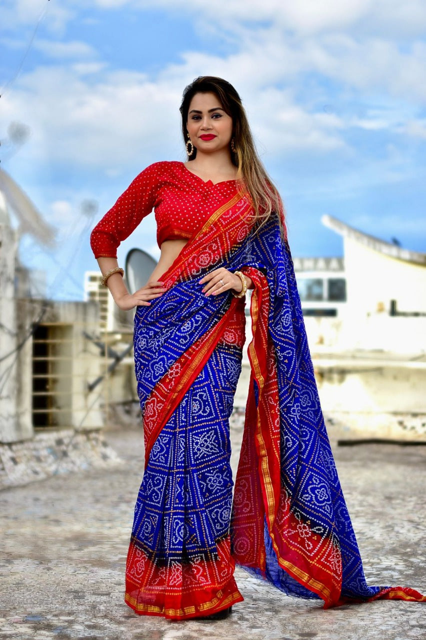 Beautiful Party Wear Bandhani Saree Manjri Vol-2 Anant Tex Exports Private Limited