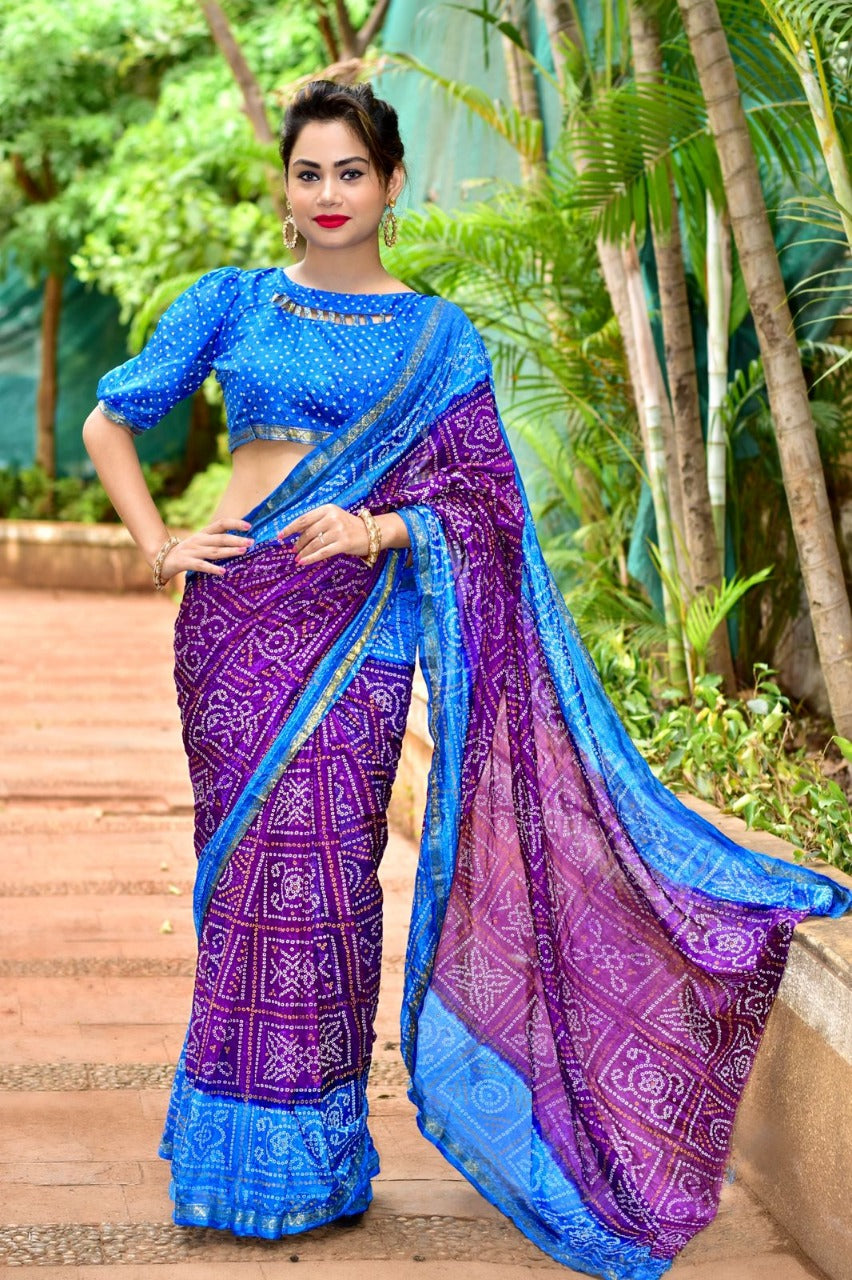 Beautiful Party Wear Bandhani Saree Manjri Vol-2 Anant Tex Exports Private Limited