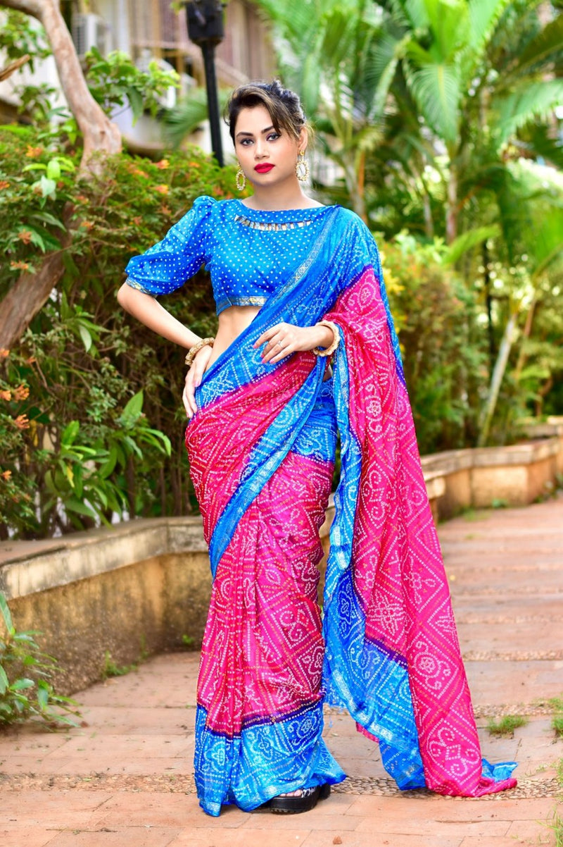 Beautiful Party Wear Bandhani Saree Manjri Vol-2 Anant Tex Exports Private Limited