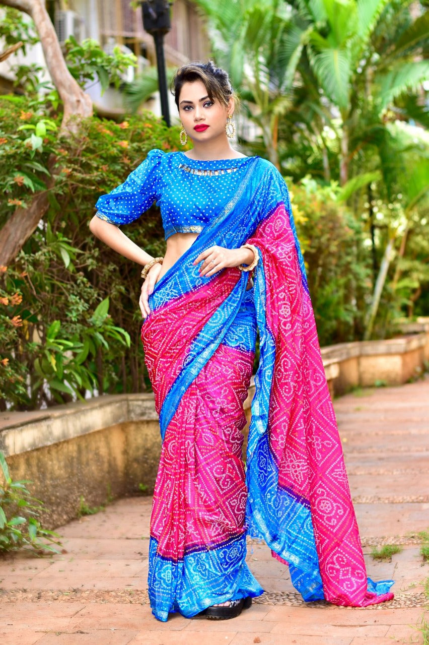 Beautiful Party Wear Bandhani Saree Manjri Vol-2 Anant Tex Exports Private Limited