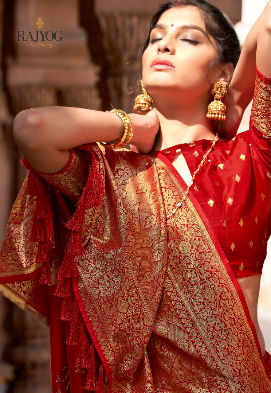 Rajyog Aasman Festive Wear Silk Sarees Anant Tex Exports Private Limited