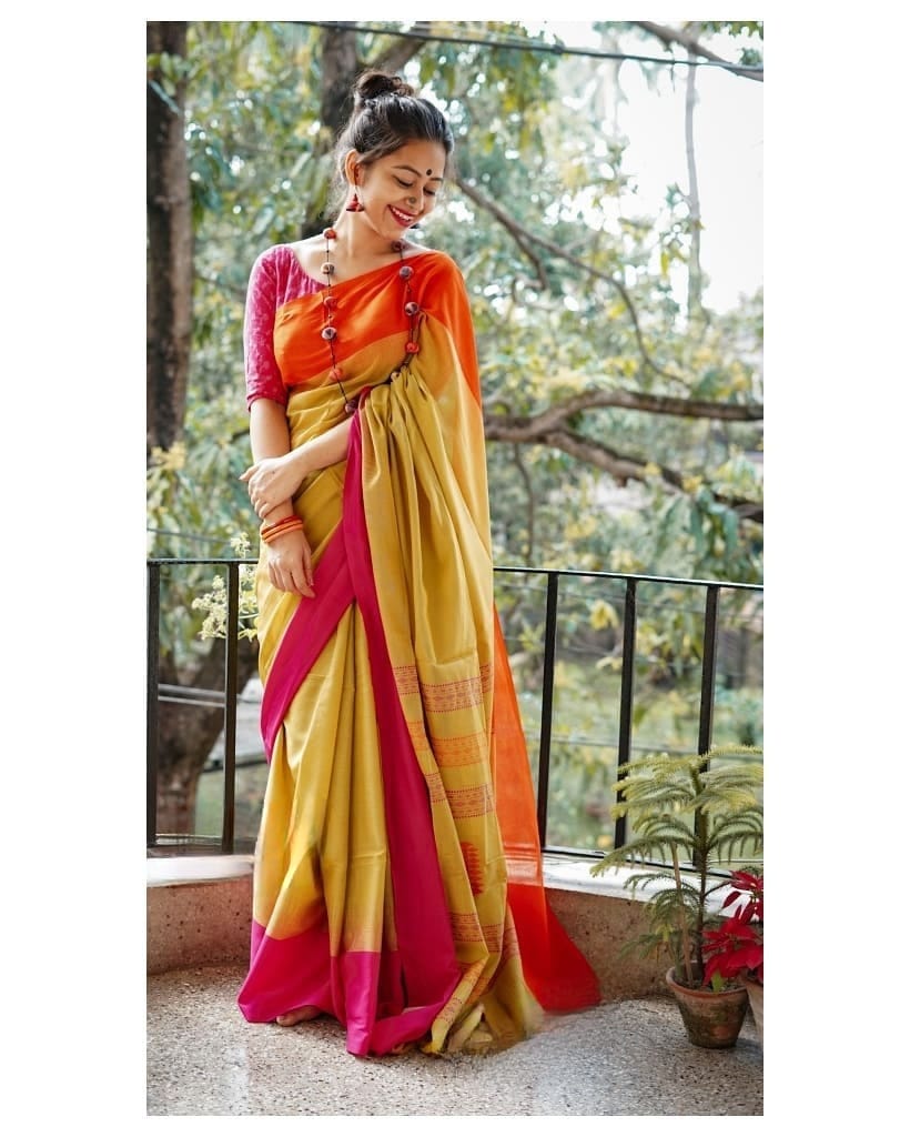 Soft Chandreri Cotton & Digital Print Saree Anant Tex Exports Private Limited