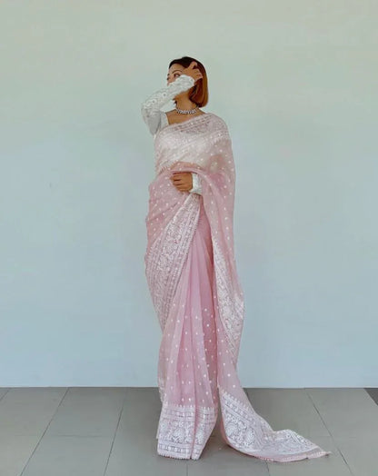 Pure Orgenza Chicken Saree Anant Tex Exports Private Limited